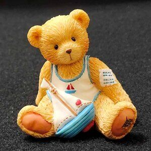 Enesco Cherished Teddies 1993 August Arthur Calendar Figurine #914827-771